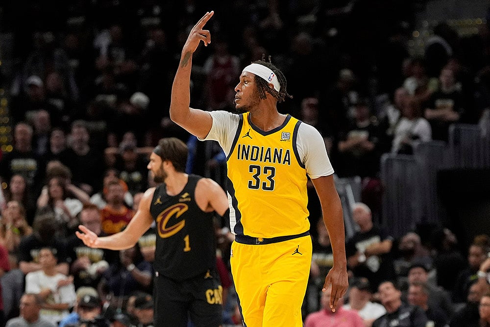 NBA playoff Eastern Conference Cleveland semi finals Cavaliers vs Indiana Pacers: Myles Turner