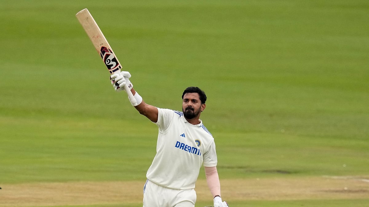 | Photo: X/KL Rahul : India's wicketkeeper batter KL Rahul celebrates