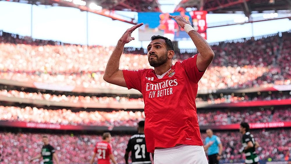 Portuguese league soccer Primeira Liga SL Benfica vs Sporting CP: Vangelis Pavlidis