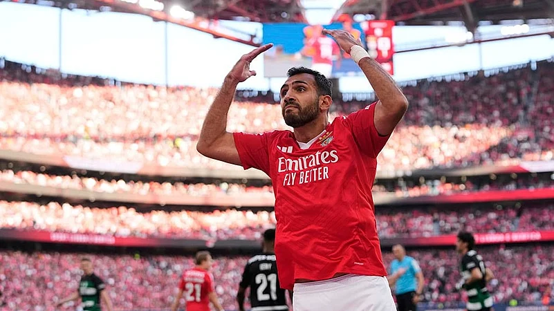 Portuguese league soccer Primeira Liga SL Benfica vs Sporting CP: Vangelis Pavlidis