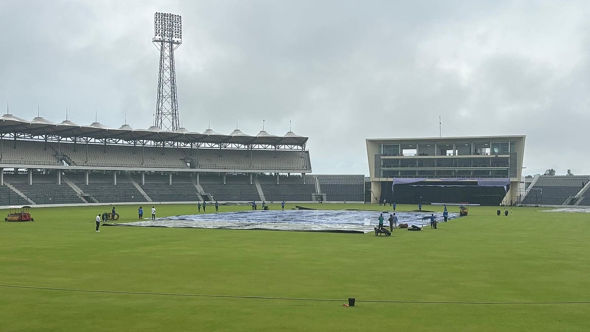X/BLACKCAPS : The start of the the 1st unofficial Test between Bangladesh A and New Zealand A has been delayed due to rain.