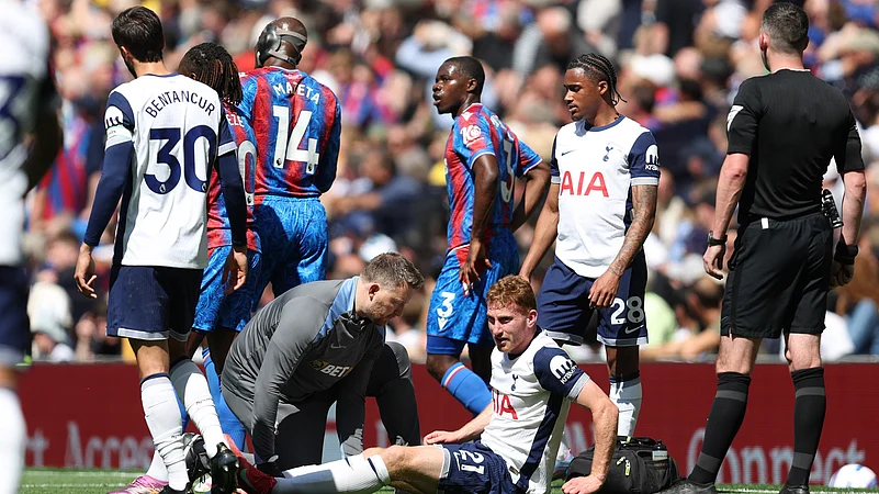 Dejan Kulusevski only lasted 19 minutes versus Crystal Palace