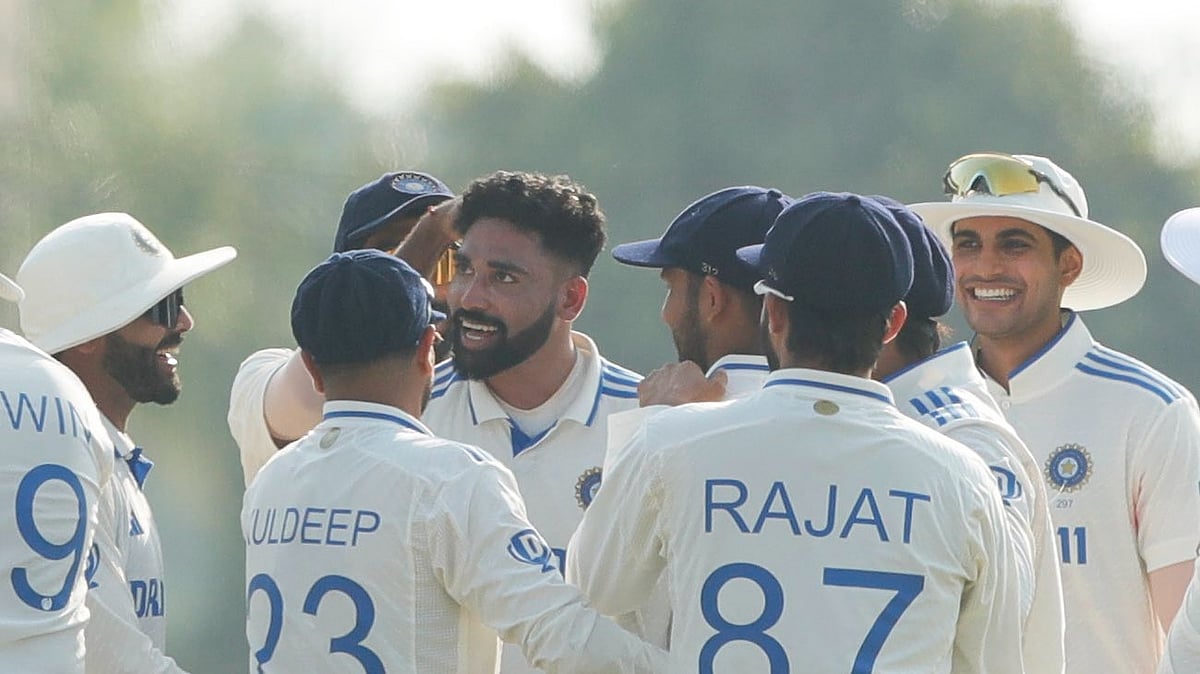 Photo: X | Shubman Gill : Indian Test cricket team during a match against England in February 2024.
