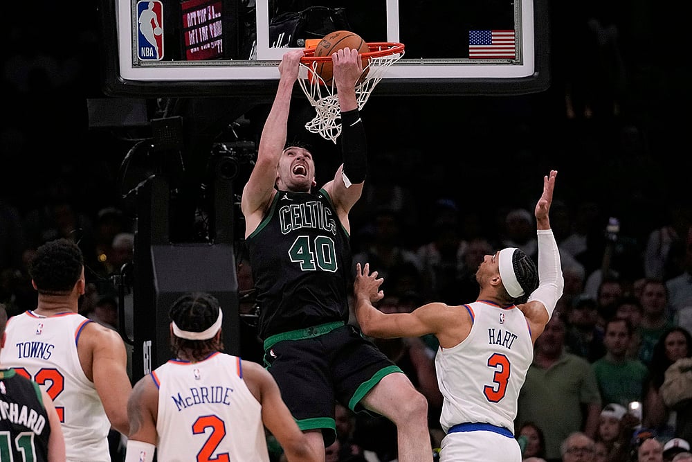 NBA basketball second-round playoff Boston Celtics vs New York Knicks: Luke Kornet