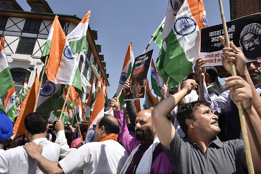 Pahalgam attack aftermath Tiranga rally in Srinagar in support of Operation Sindoor