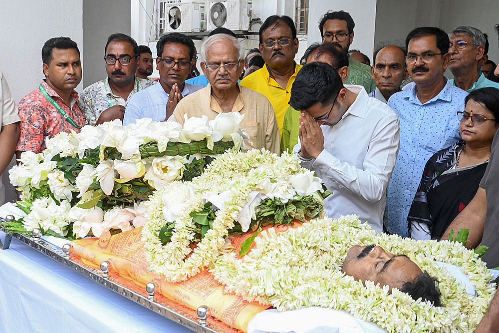 TMC leader Tapas Kumar Sahas last rites