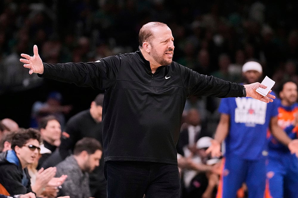 NBA basketball second-round playoff Boston Celtics vs New York Knicks: Tom Thibodeau