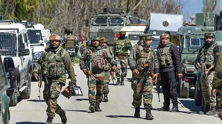 Security forces in Jammu and Kashmir - PTI