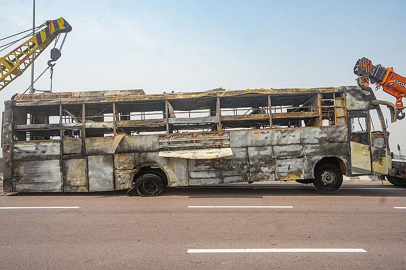 Police Investigate Possible Involvement Of Third Vehicle In Andhra Bus Fire