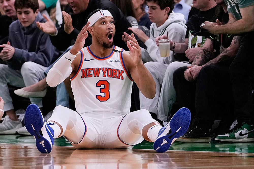 NBA basketball second-round playoff Boston Celtics vs New York Knicks:  Josh Hart 