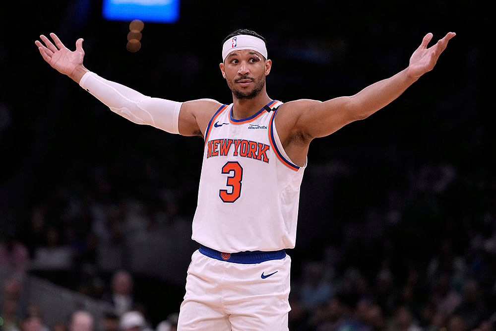NBA basketball second-round playoff Boston Celtics vs New York Knicks: Josh Hart