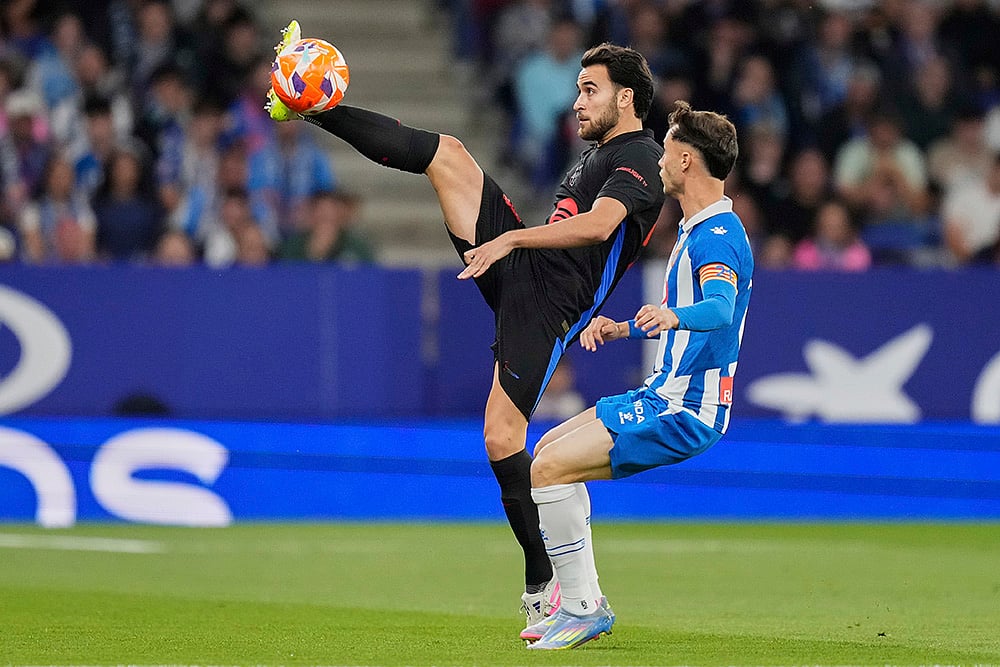Spanish La Liga soccer Espanyol and Barcelona:  Eric Garcia 
