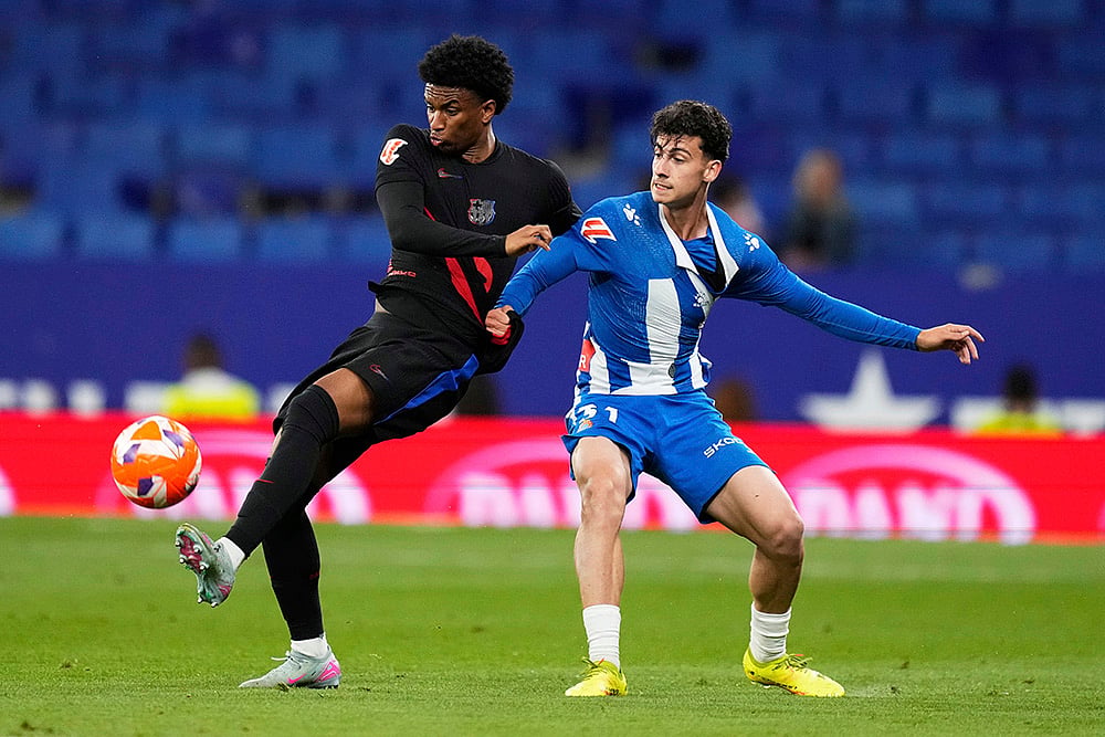 Spanish La Liga soccer Espanyol and Barcelona: Alejandro Balde