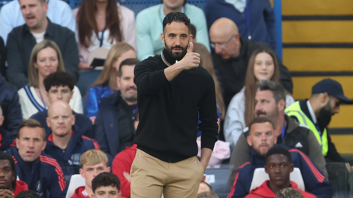Ruben Amorim during Manchester United's 1-0 defeat to Chelsea