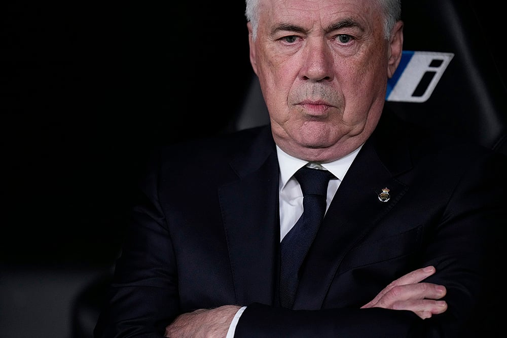 Spanish La Liga soccer Real Madrid and Mallorca: Carlo Ancelotti