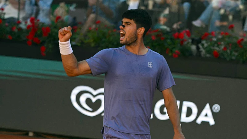 Carlos Alcaraz is in the Italian Open final