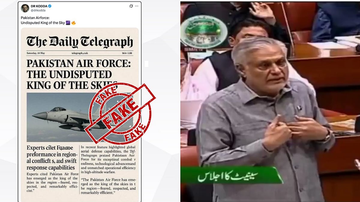 Fact Check: Pak Minister Uses 'Fake' News Report To Praise Country's Air Force In Senate - X/@PIBFactCheck
