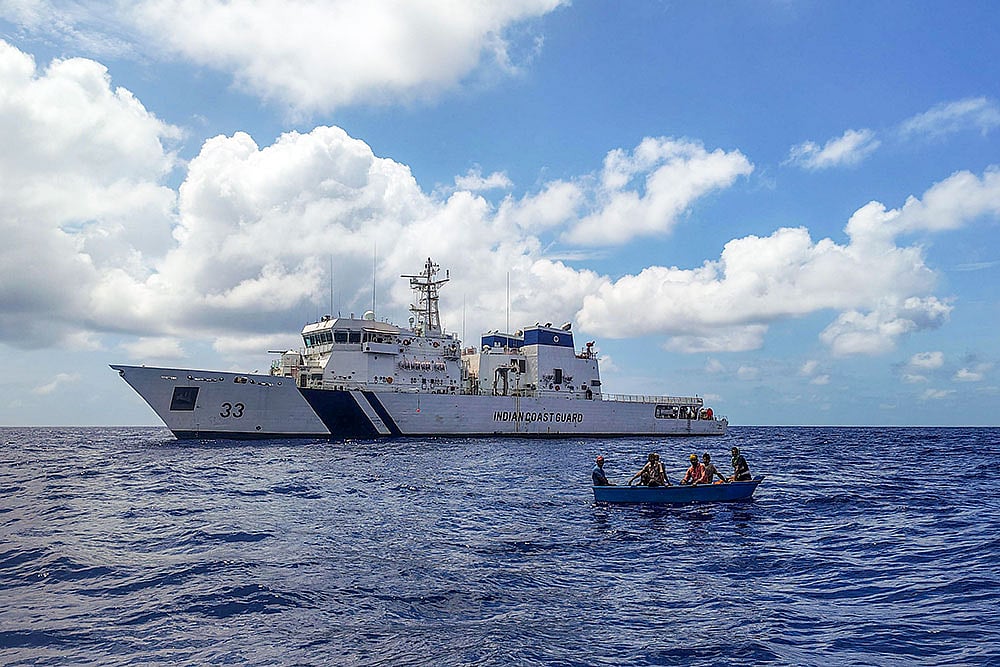 Coast Guard rescues crew members of cargo vessel