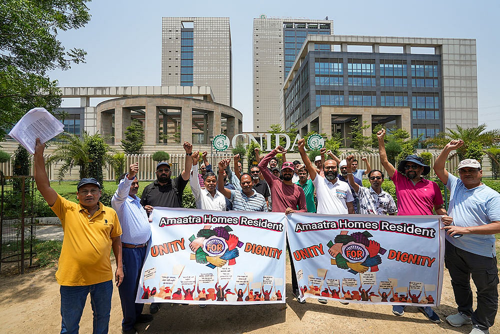 Amaatra Homes residents protest