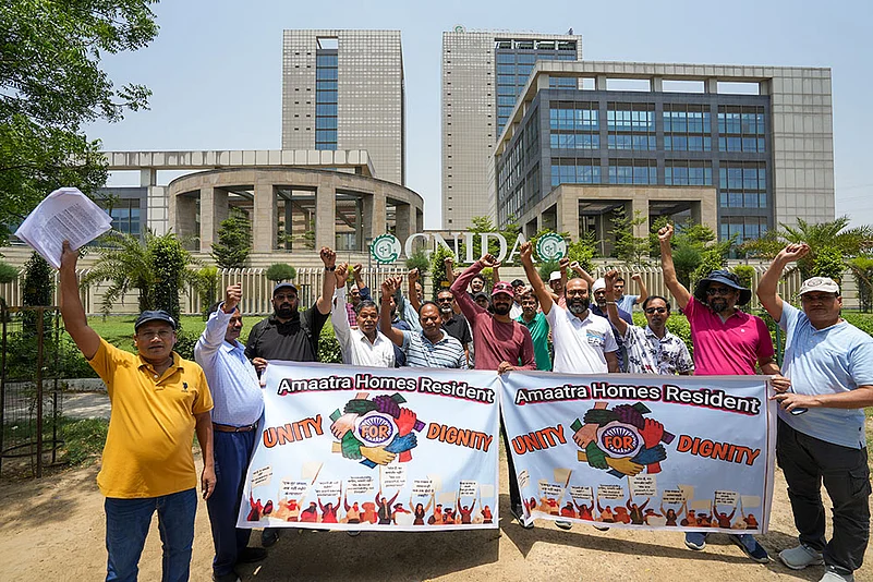 Amaatra Homes residents protest