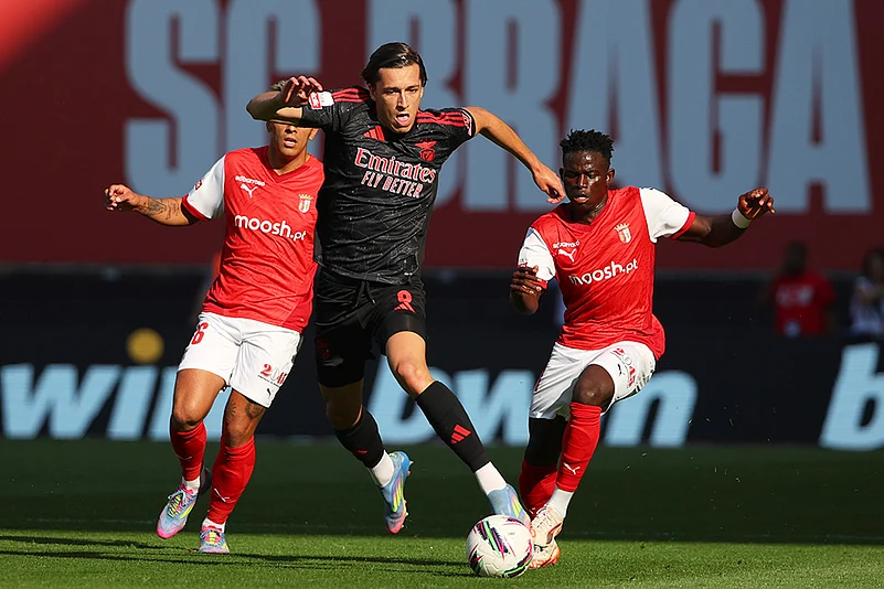Portuguese league Liga Portugal 2024-25 SC Braga vs SL Benfica: Alvaro Carreras