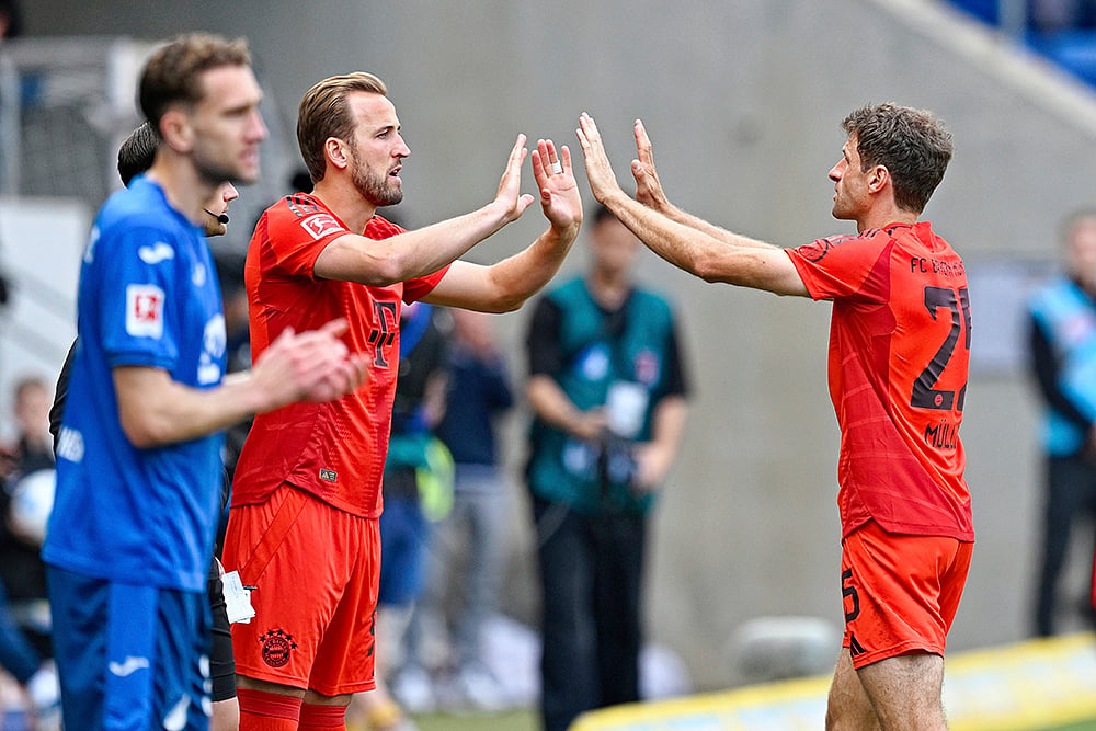 Germany Soccer Bundesliga Hoffenheim vs Bayern Munich: Thomas Mueller