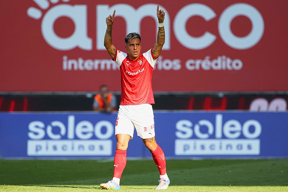 Portuguese league Liga Portugal 2024-25 SC Braga vs SL Benfica: Rodrigo Zalazar