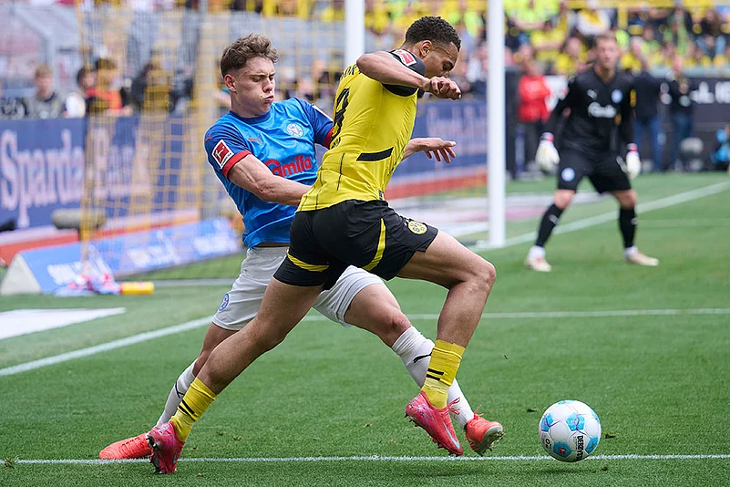 Germany Soccer Bundesliga Borussia Dortmund vs Holstein Kiel: Felix Nmecha