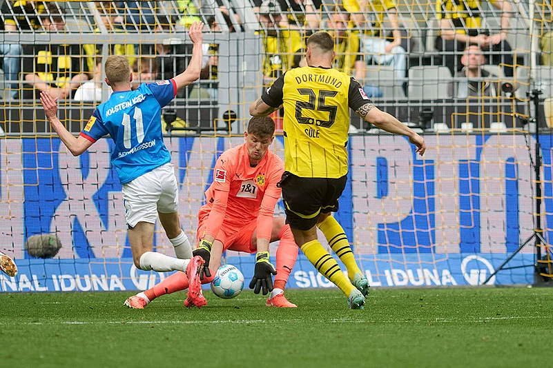Germany Soccer Bundesliga Borussia Dortmund vs Holstein Kiel: Gregor Kobel