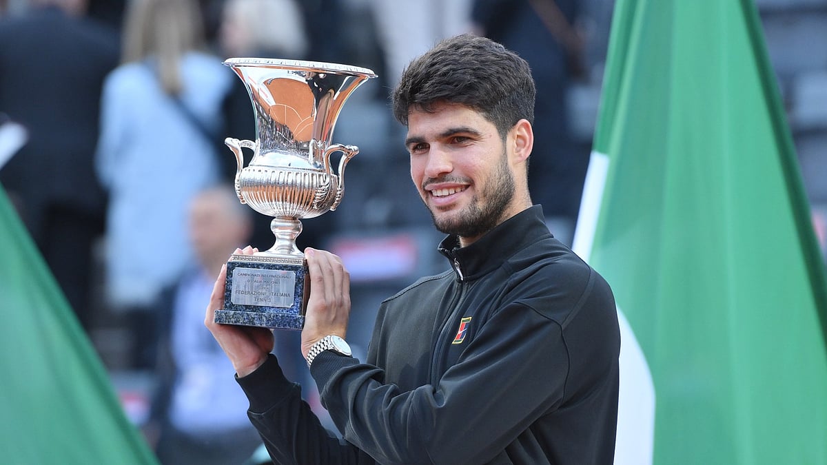 Italian Open champion Carlos Alcaraz - null