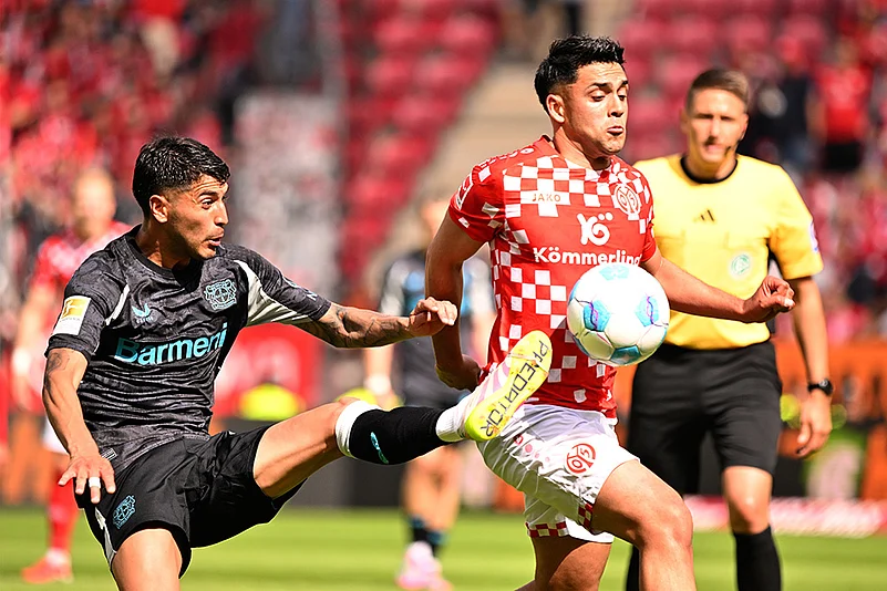 Germany Soccer Bundesliga FSV Mainz 05 vs Bayer Leverkusen: Nadiem Amiri