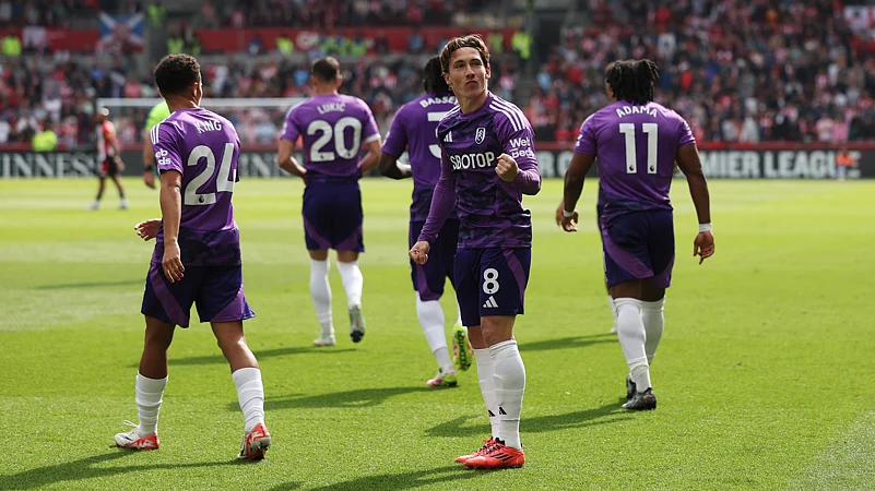 Harry Wilson celebrates for Fulham