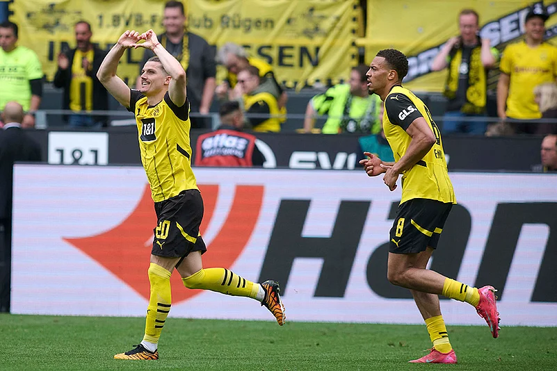 Germany Soccer Bundesliga Borussia Dortmund vs Holstein Kiel: Marcel Sabitzer