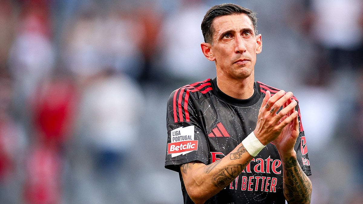 Di Maria cut an emotional figure after Benfica's draw with Sporting Braga