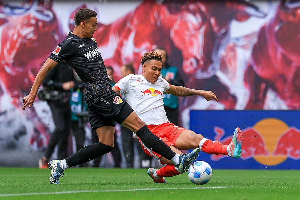Germany Soccer Bundesliga RB Leipzig vs VfB Stuttgart: Antonio Nusa