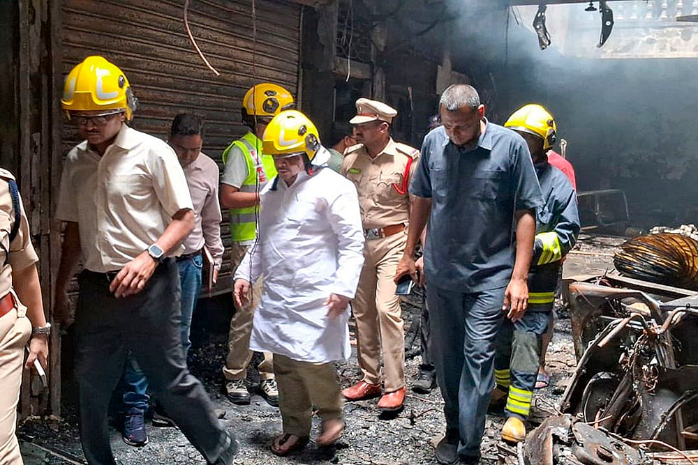 Fire in Hyderabad