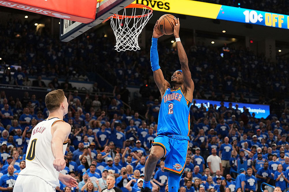 NBA Basketball Playoffs: Oklahoma City Thunder vs Denver Nuggets
