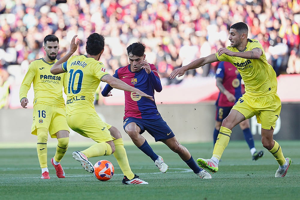 Spanish La Liga soccer match Barcelona Vs Villarreal: Pedri