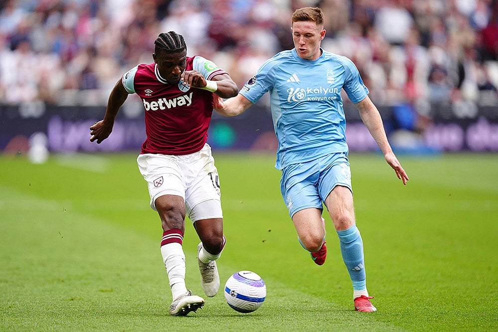 English Premier League 2024-25 Nottingham Forest vs West Ham
