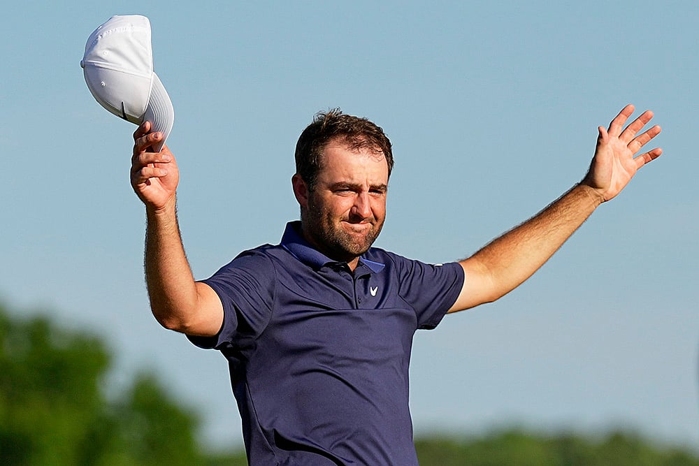 PGA Championship golf tournament photos: Scottie Scheffler