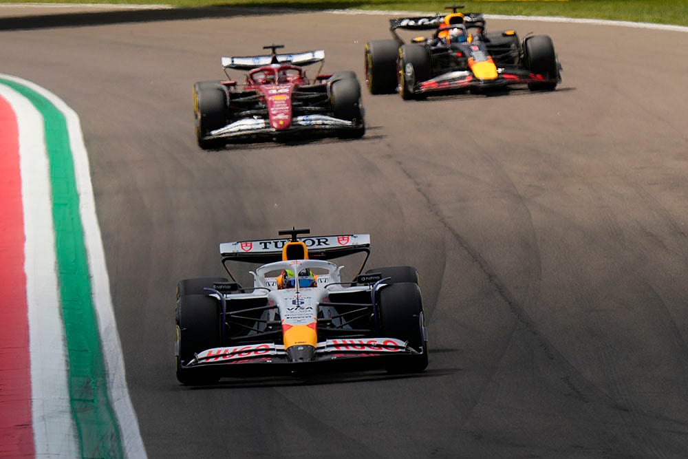 Italian Emilia Romagna Formula One Grand Prix auto racing: Isack Hadjar