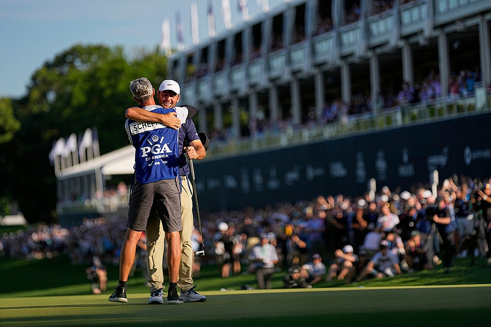 PGA Championship golf tournament photos: Scottie Scheffler