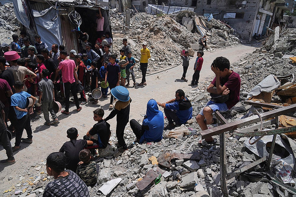 Israeli–Palestinian conflict community kitchen in Jabalia