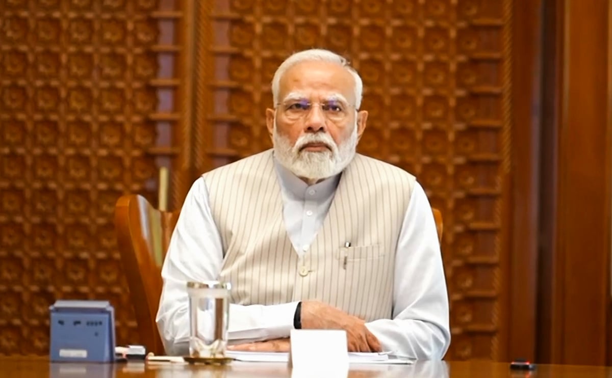 -PTI :  In this screenshot via PMO website on May 20, 2025, Prime Minister Narendra Modi during a meeting to review progress of tourism sector, in New Delhi.