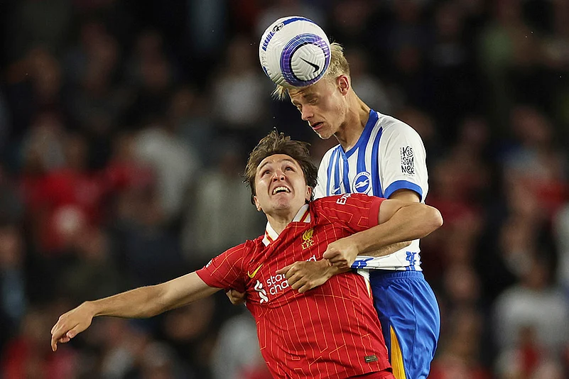 Britain Soccer Premier League EPL 2024-25 Brighton vs Liverpool: Federico Chiesa