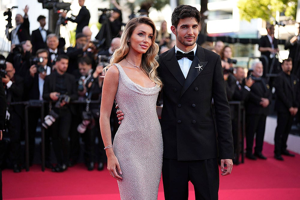 Cannes 2025 78th international film festival: A Private Life premiere Flavy Barl and Esteban Ocon