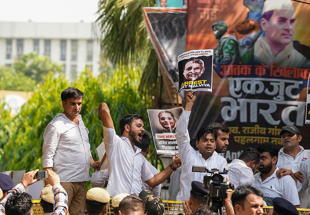 IYC protest in Delhi