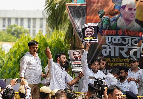 IYC protest in Delhi
