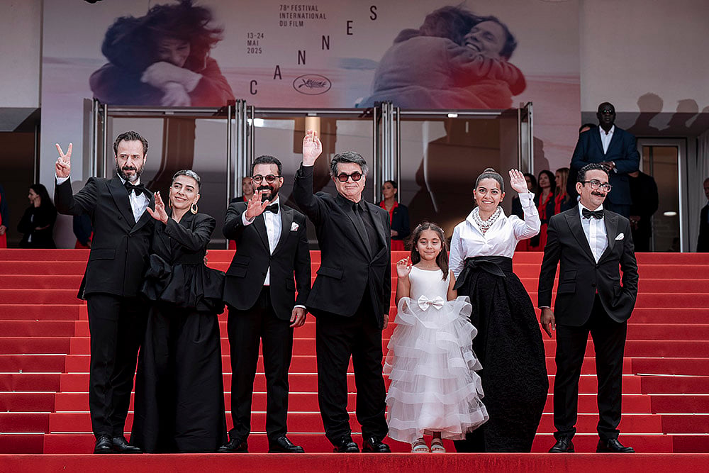Cannes 2025 78th international film festival: Ebrahim Azizi during It was just an accident premiere