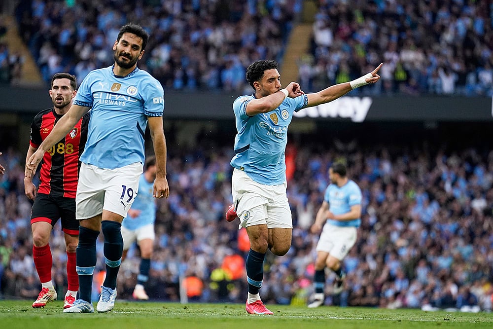 Premier League Soccer Manchester City vs Bournemouth: Omar Marmoush
